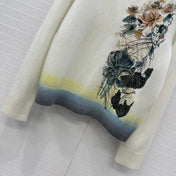 DIOR CASHMERE SWEATER WITH FLORAL EMBROIDERY 276200