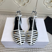 CELINE 26S CLEA TRIOMPHE GLADIATOR SANDALS IN WHITE LAMBSKIN