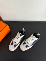 SKATEBOARD SHOES LIGHT GRAY MIX NAVY SUEDE