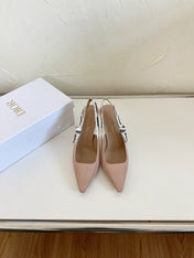 J'ADIOR SLINGBACK PUMP NUDE PINK TECHNICAL FABRIC 10 CM