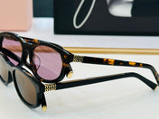 MIU SUNGLASSES IN RECTANGULAR ACETATE 646116