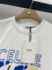 CELINE ROUND-NECK PRINTED T-SHIRT 274674