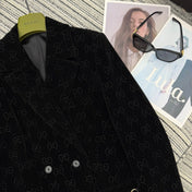 GUCCI 26S EMBELLISHED VELVET BLAZER 113