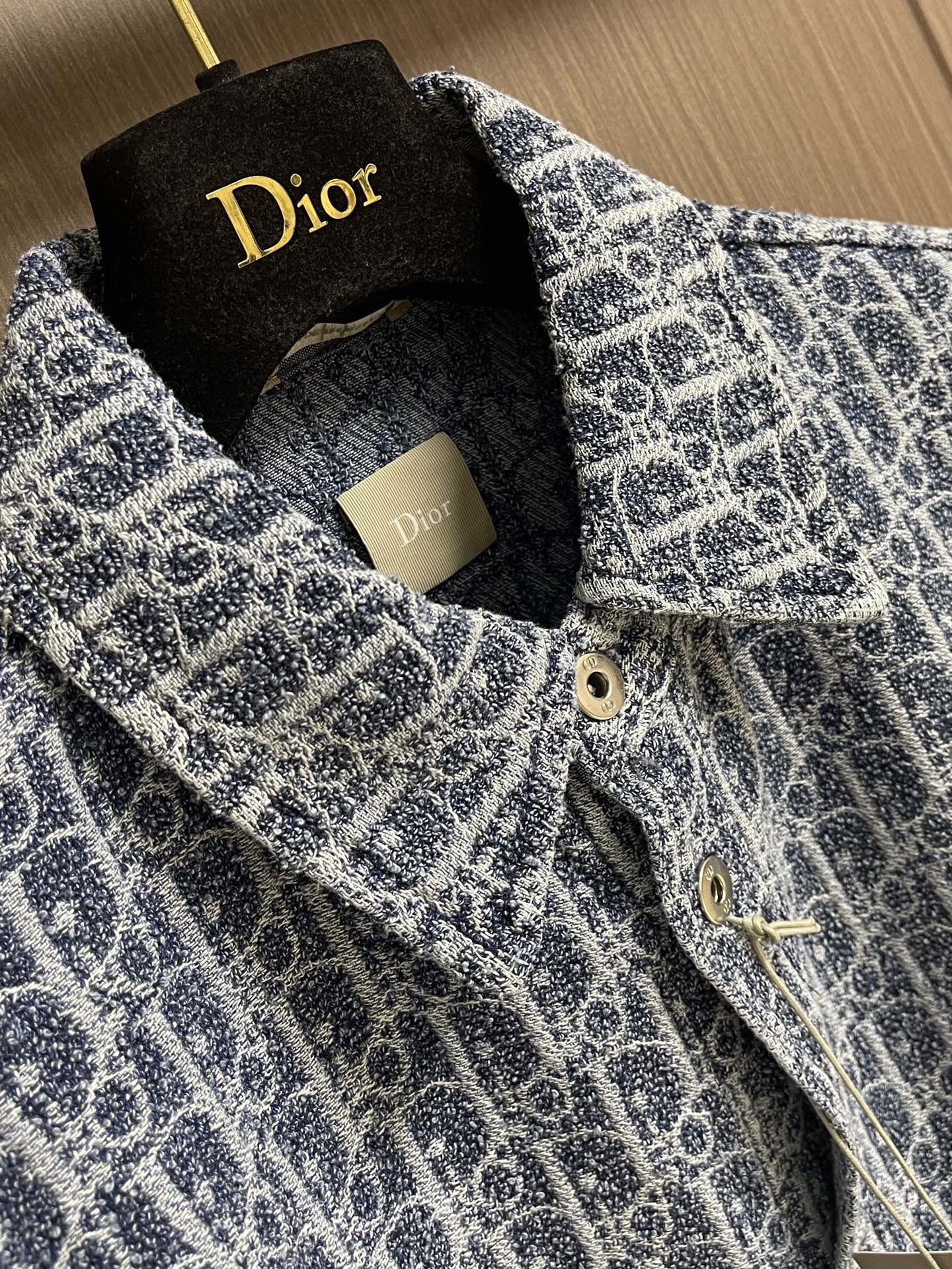 DIOR 26S JACQUARD DENIM SHIRT 1297