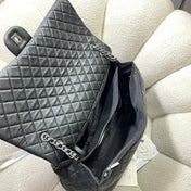 CHANEL 26S FLAP BAG 46 IN BLACK CAVIAR CALFSKIN