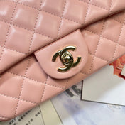 CHANEL 26S FLAP BAG 20 IN PASTEL PINK LAMBSKIN