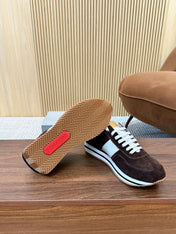 TOM FORD SNEAKERS IN CHOCOLATE BROWN SUEDE 432166
