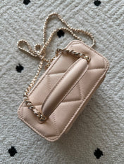 CHANEL 25S VANITY BAG 17 IN LIGHT PINK CAVIAR LEATHER