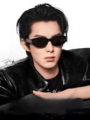 OVAL FRAME SUNGLASSES G0111 IN ACETATE