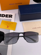 RECTANGULAR SUNGLASSES L169 IN METAL