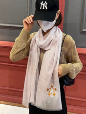CHANEL 25S SCARF 200 IN CASHMERE WOOL 701966