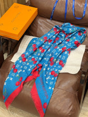 LV SCARF 140 CM IN CASHMERE 721494