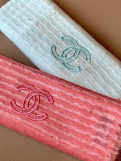 CHANEL 25S SCARF 200 IN CASHMERE VELVET 735755