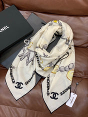 CHANEL 25S SCARF 135 CM IN CASHMERE SILK 941838
