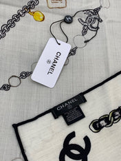 CHANEL 25S SCARF 135 CM IN CASHMERE SILK 941838