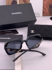 CHANEL 26S OVERSIZED ROUND SQUARE SUNGLASSES IN ACETATE 408294
