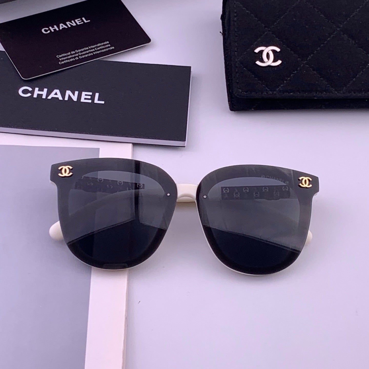 CHANEL 26S ROUND SQUARE FRAME SUNGLASSES IN ACETATE 408297