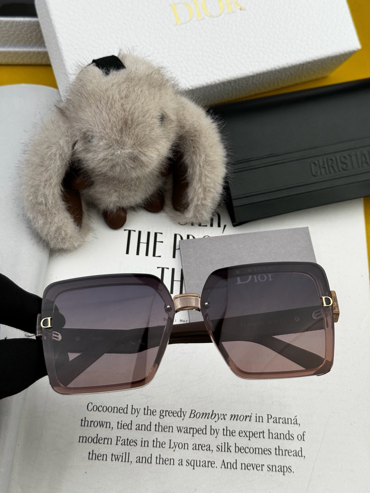 DIOR 26S OVERSIZED SQUARE FRAME IN ACETATE 415409