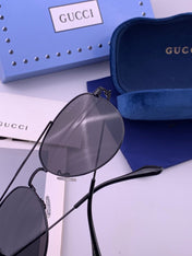 GUCCI 26S AVIATOR FRAME IN METAL 424701