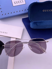 GUCCI 26S AVIATOR FRAME IN METAL 424702