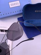 GUCCI 26S AVIATOR FRAME IN METAL 424703