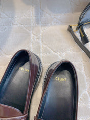 CHANEL 25S ARC DE TRIOMPHE LOAFERS IN ROSEWOOD CALFSKIN GOLD HARDWARE