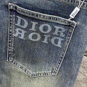 SLIMFIT RETRO-WASHED BLUE STRETCH DENIM JEANS