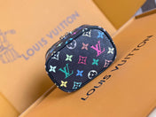 NICE NANO 14 IN COLORFUL MONOGRAM CANVAS SILVER ZIPPER