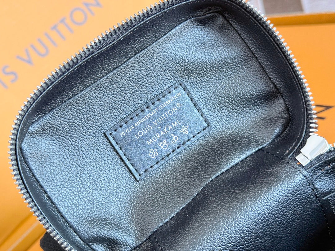 NICE NANO 14 IN COLORFUL MONOGRAM CANVAS SILVER ZIPPER