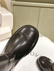 CC SHORT BOOTS BROWN CALFSKIN