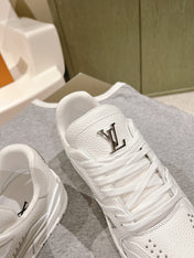 LV TRAINER SNEAKER IN WHITE CALFSKIN