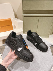 LV TRAINER SNEAKER IN BLACK CALFSKIN