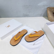 THE ROW 26S THONG SANDALS IN BROWN CALFSKIN