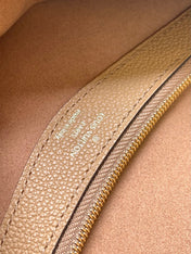 DIANE 23 IN WARM TAN BROWN EMBOSSED GRAINED CALFSKIN