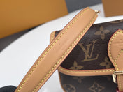 NANO DIANE 19 IN BROWN MONOGRAM CANVAS AND LEATHER TRIM