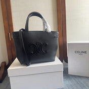 MINI CABAS ANAÏS CUIR TRIOMPHE 20 IN BLACK GRAINED CALFSKIN