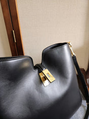 MEDIUM CAMILLE 16 SOFT BAG 36 BLACK IN SMOOTH CALFSKIN