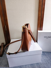 SMALL CAMILLE 16 SOFT BAG 24 IN BURNT SIENNA SMOOTH CALFSKIN