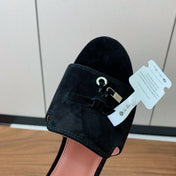 LP HIGH HEELS 25S IN BLACK SUEDE