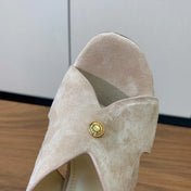 HIGH HEELS 85 MM IN LIGHT PINK SUEDE