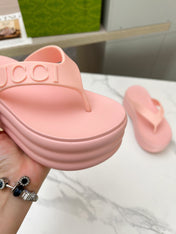 THONG PLATFORM 5 CM IN LIGHT PINK IMPORTED TPU