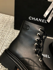 SHORT BOOTS BLACK LAMBSKIN