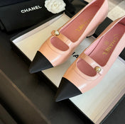 Double C WOMEN'S SHOES SPIRIT TOE Light Pink Lambskin