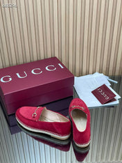 GUCCI 26S LOAFER IN DARK RED SUEDE
