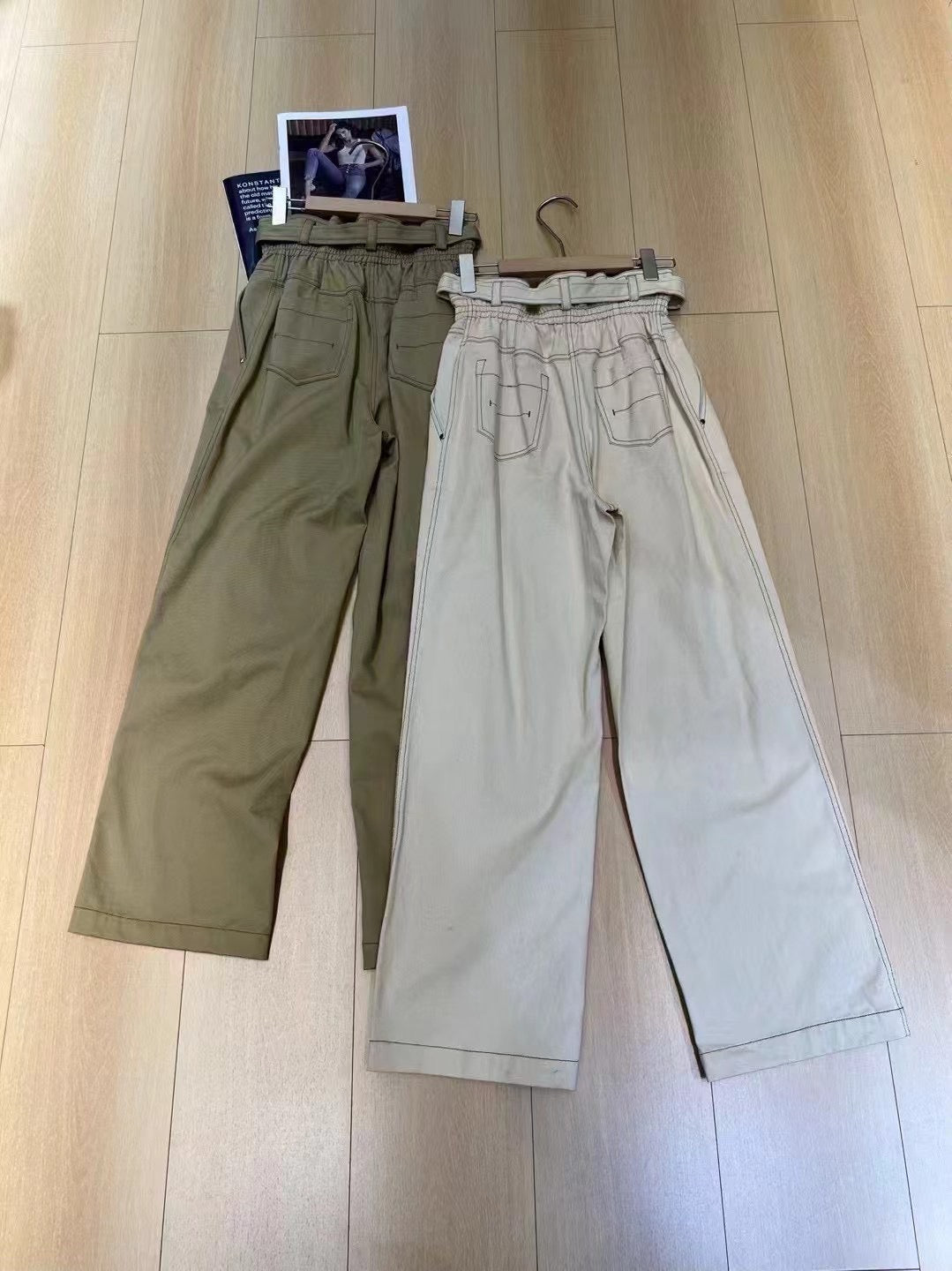HERMES 25S WIDE-LEG PANTS 323
