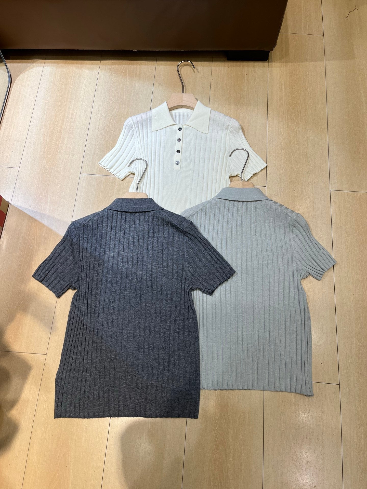 LORO PIANA 26S SHORT SLEEVE KNIT POLO SHIRT 843