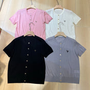 LORO PIANA 26S SHORT SLEEVE CARDIGAN 842