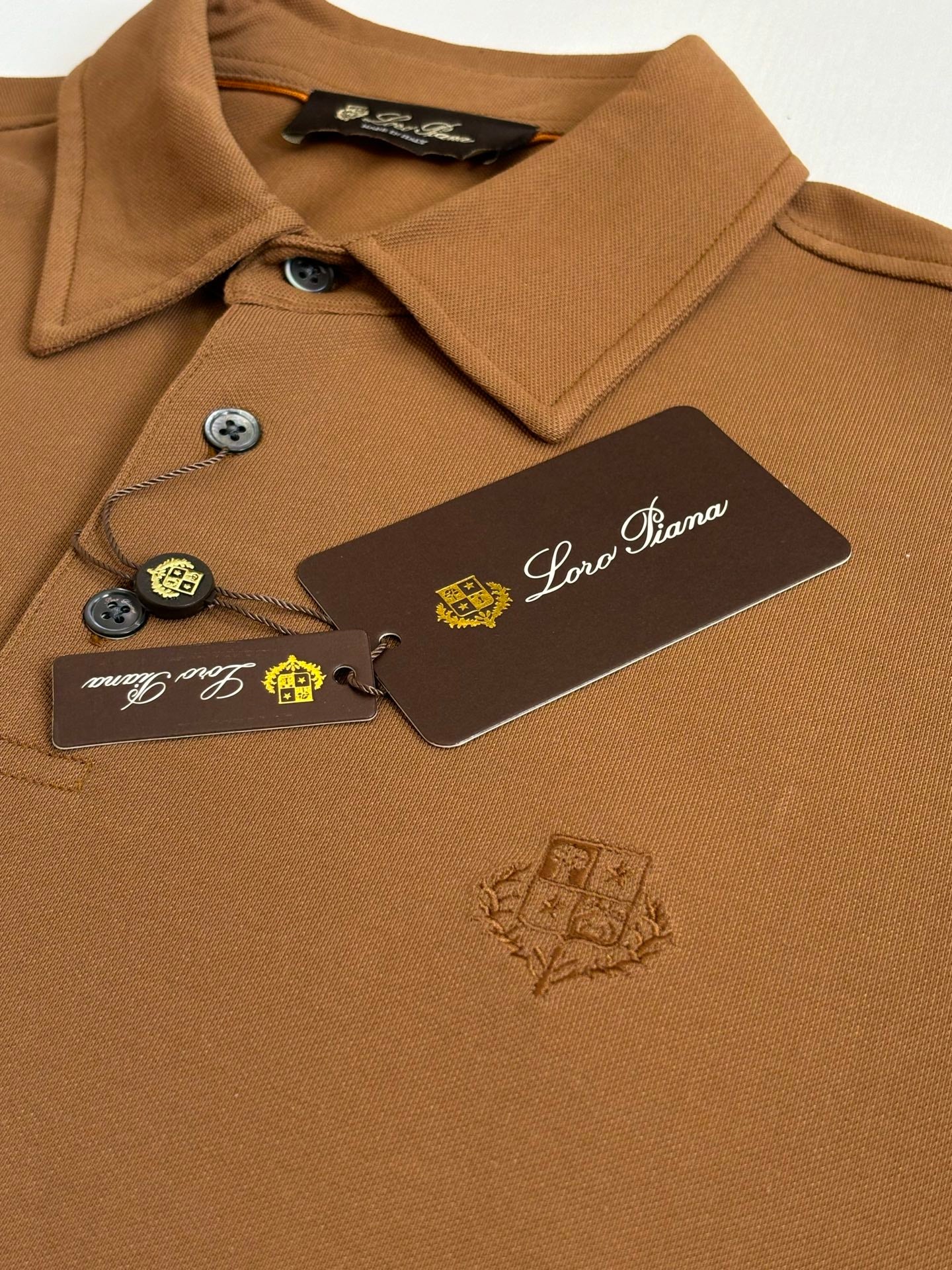 LORO PIANA 26S SHORT SLEEVE POLO SHIRT 728