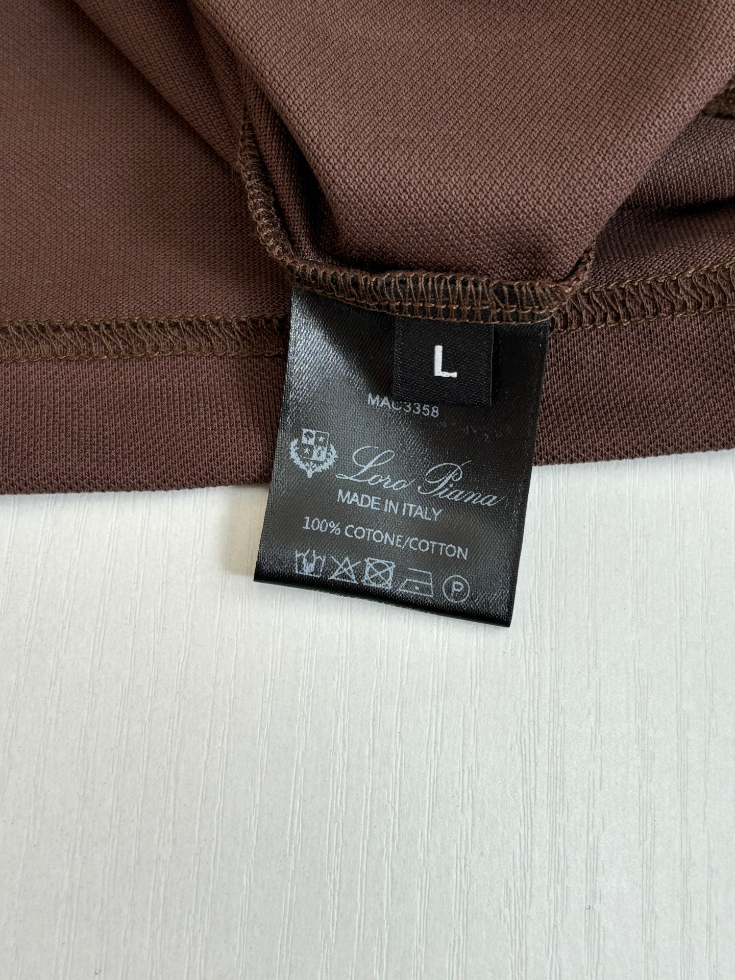 LORO PIANA 26S SHORT SLEEVE POLO SHIRT 725