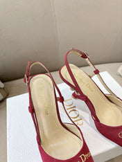 MY DD SLINGBACK PUMP 85MM IN RED DENIM